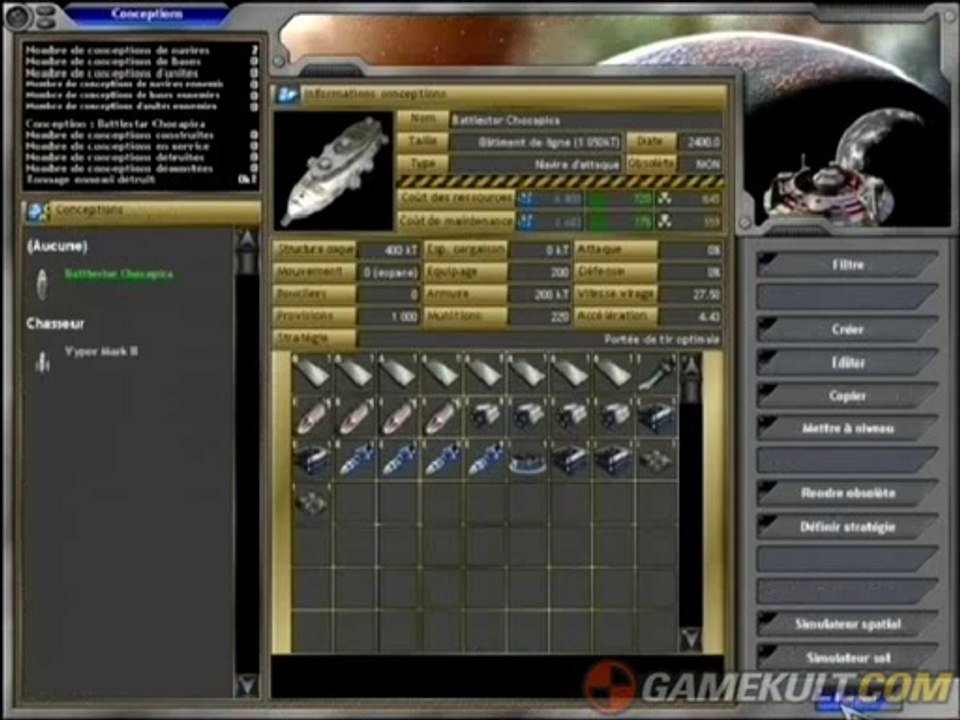 Space Empires V - Création d'un Battlecruiser