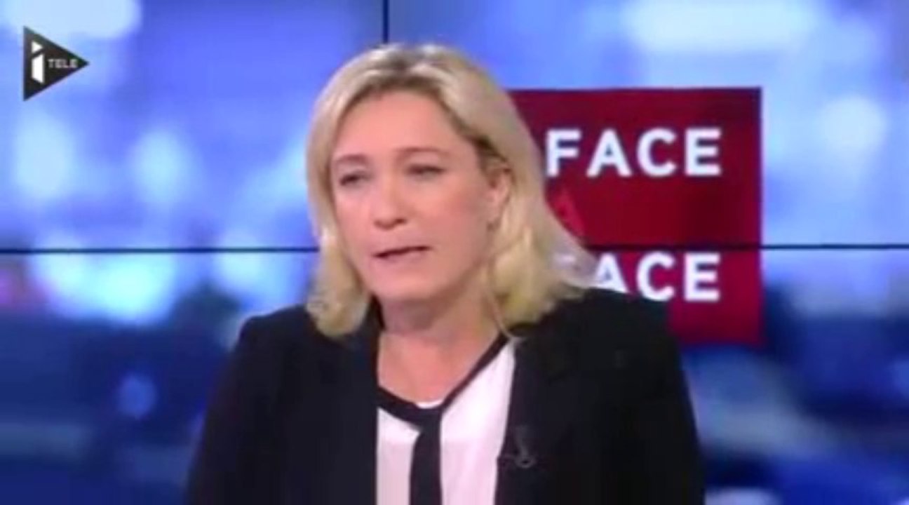 Marine Le Pen n'approuve pas du tout l'interdiction de valls sur dieudonné  10_01_2014 !