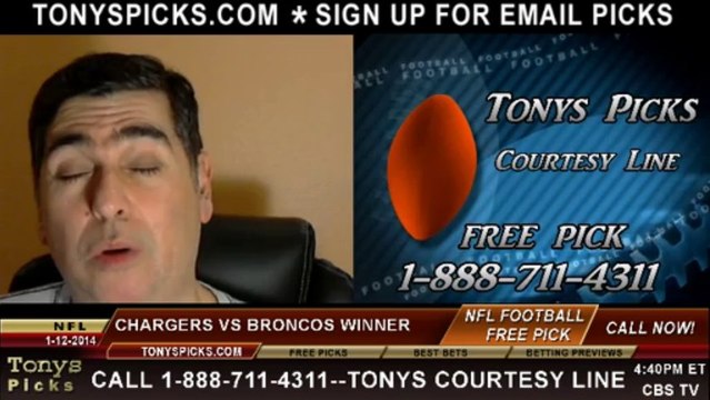 Denver Broncos vs. San Diego Chargers Pick Prediction NFL AFC Divisional Playoff Pro Football Odds Preview 1-12-2014