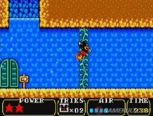 Land of Illusion Starring Mickey Mouse - Niveau aquatique