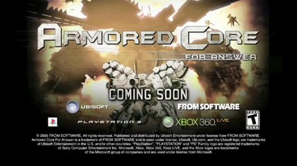 Armored Core For Answer - Un robot sur mesure