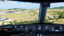FSX Turkish Boeing 737 Landing @ Athens ( Cockpit ) ( HD )