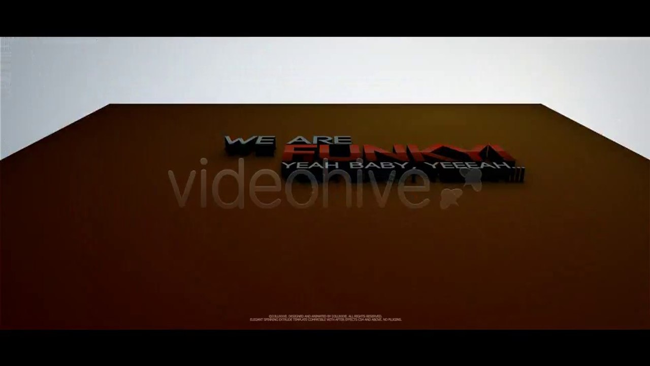 3D Spin Extrude - After Effects Template