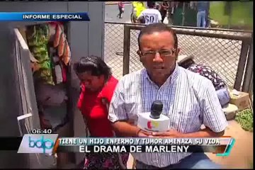 El Agustino: Madre con polio y tumor cancerígeno pide ayuda para su hijo enfermo