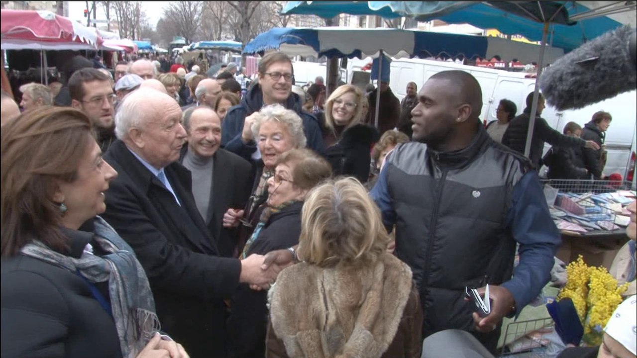 J-C Gaudin au marché du Prado : la convivialité au menu