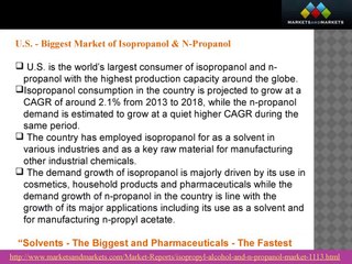 Propanol (Isopropanol & N-Propanol) Market worth 2745.8 Kilotons by 2018