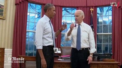 Le jogging improbable d'Obama et Biden dans la Maison blanche