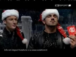 pub vodafone avec Gatuso et Totti