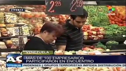 Vicepresidente venezolano se reúne con empresarios privados