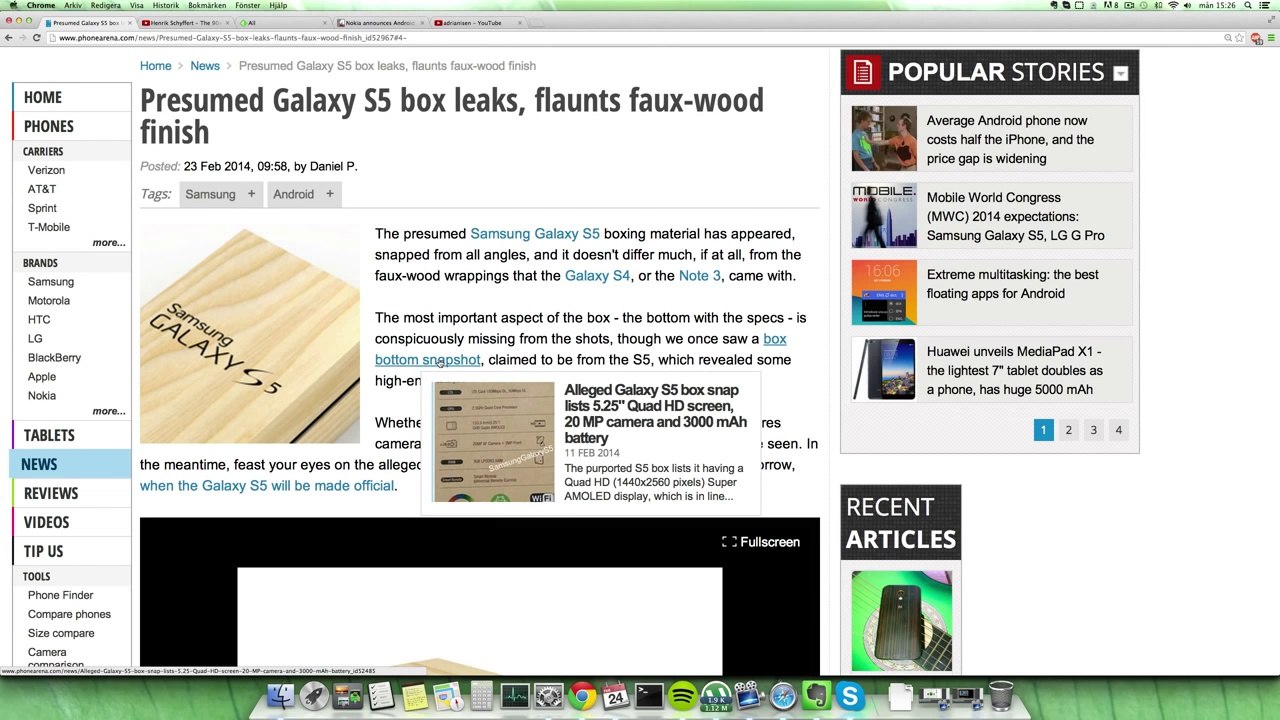 NEW Samsung Galaxy S5 Full Box LEAKED Specs !