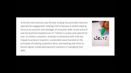 Anacap Careers l The Sale of Cabot Credit Management to J.C. Flowers