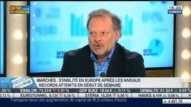Bilan Hebdo: tendance haussière du marché actions parisien et stabilité de l'euro-dollar, Philippe Béchade et Jean-Louis Cussac, dans Intégrale Bourse - 28/02