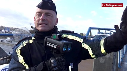 Lorient. Contrôle de vitesse sur la RN 165