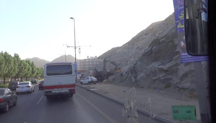 Journey by bus for Ziarath and historical Locations of  Makkah 8 April 2013 in Saudi Arabia
