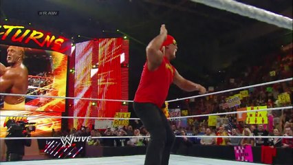The immortal Hulk Hogan returns to Monday Night Raw - Raw, Feb. 24, 2014