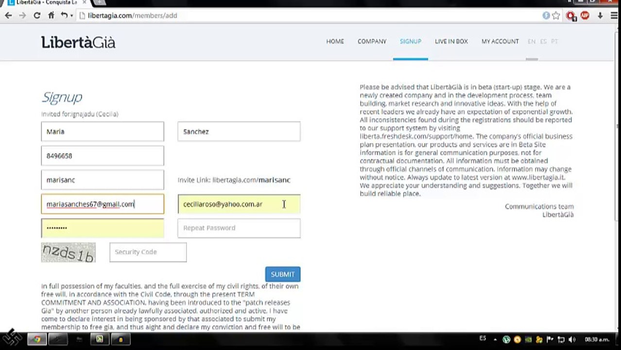 LibertàGiá Registro Muy Bien Explicado.