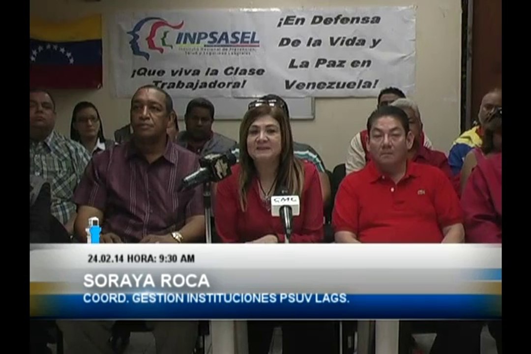 Líderes Bolivarianos e instituciones del Gobierno marcharan a favor de la Paz.