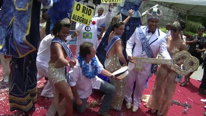 Rei Momo abre o carnaval do Rio