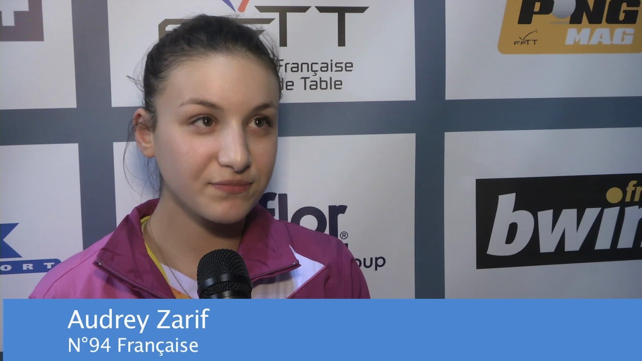France Ping 2014 - Jour 1 : Audrey Zarif se montre confiante avant les 16èmes de finale