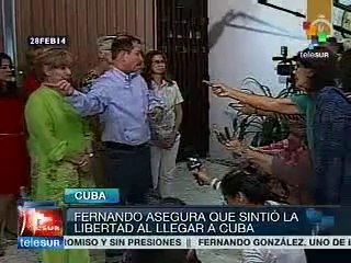 Fernando González : Sentí la libertad cuando llegue a Cuba