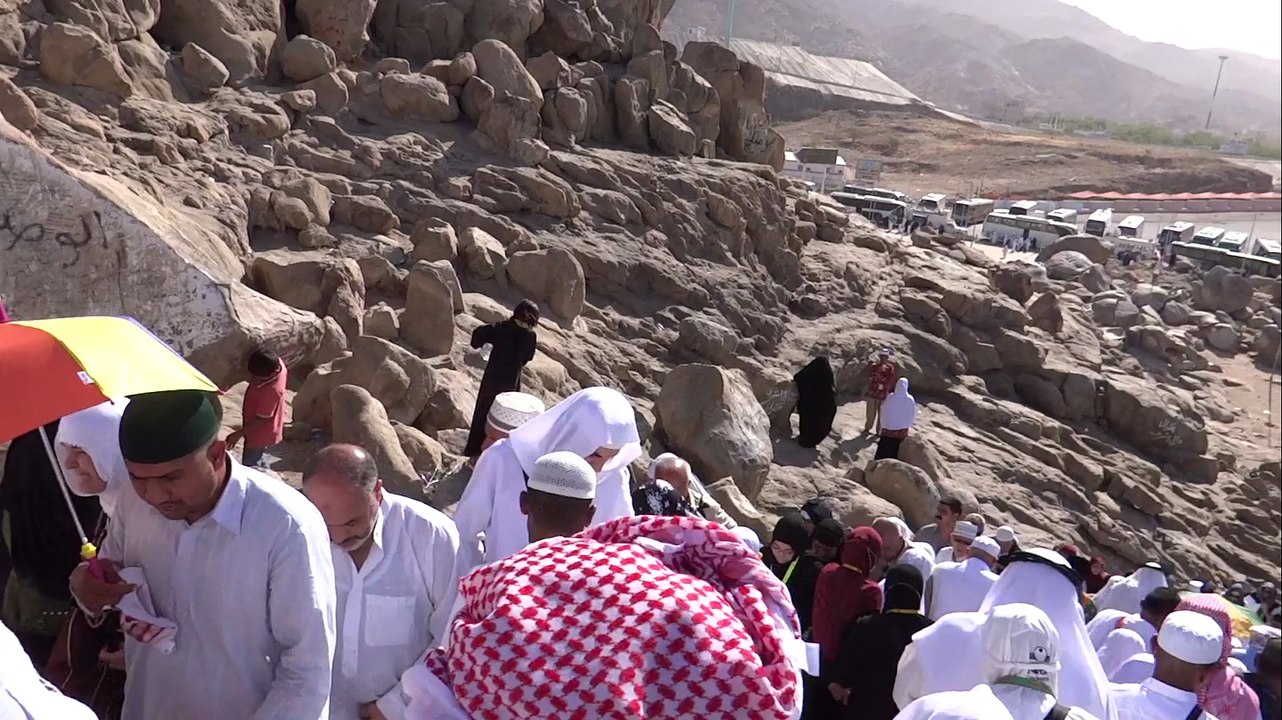 Journey by bus for Ziarath and historical Locations of  Makkah 8 April 2013 in Saudi Arabia