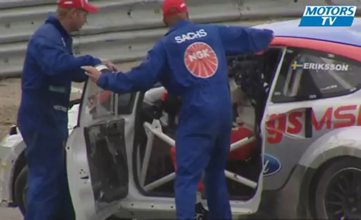 Big crash at 2011 FIA European Rallycross - Sweden