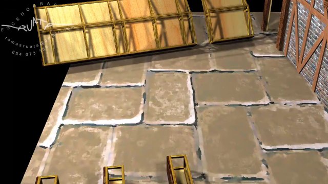 LAS ALEGRES COMADRES DE WINSORD. escenografía