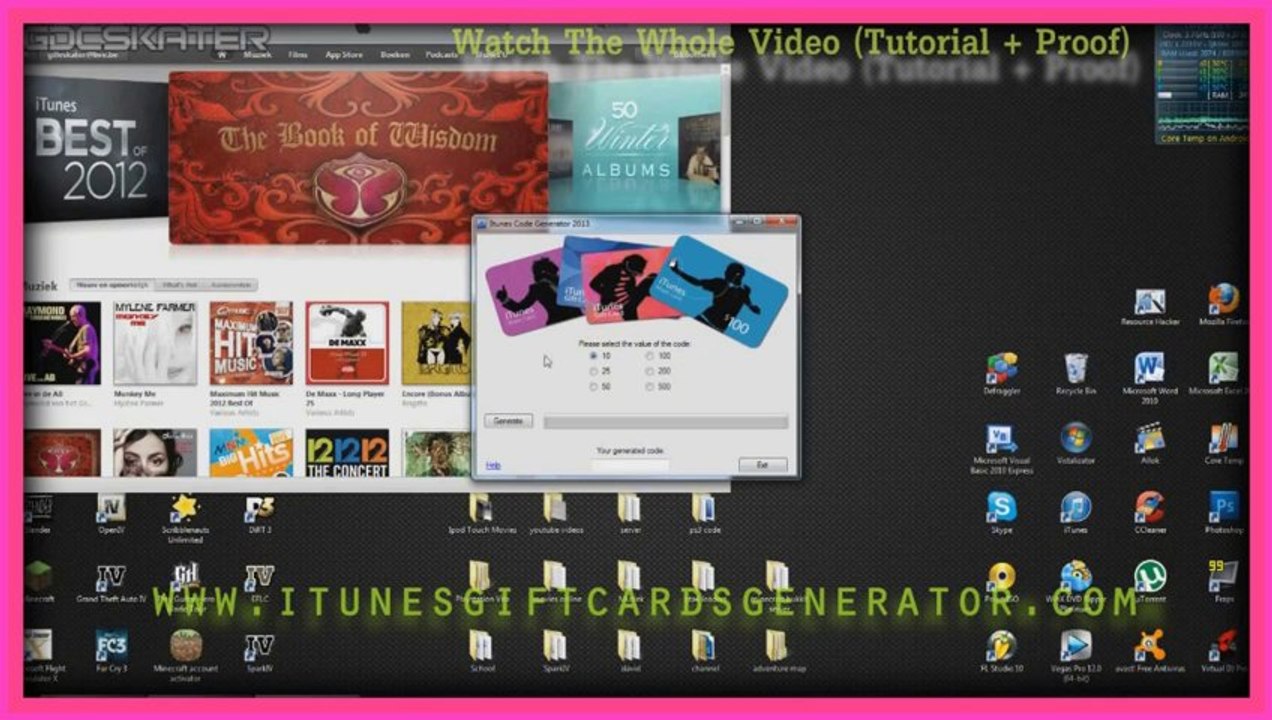 iTunes Gift Card Generator 2014 UPDATED Database
