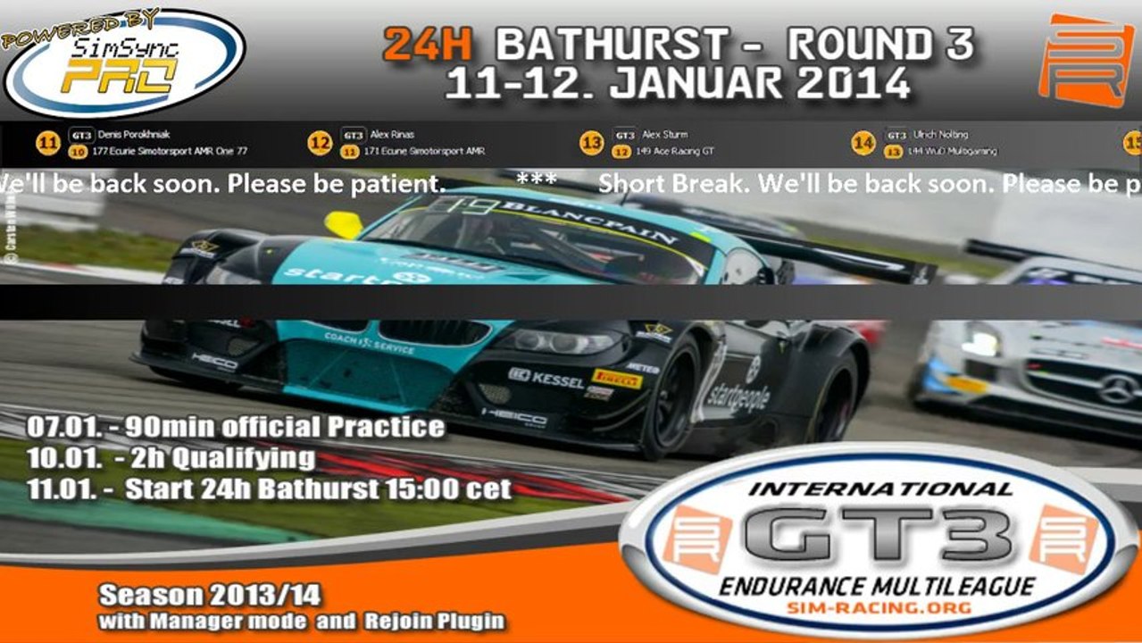 24h bathurst part 2 - gt3 endurance multileague