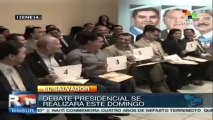 Debatirán candidatos salvadoreños previo a comicios del 2 de febrero