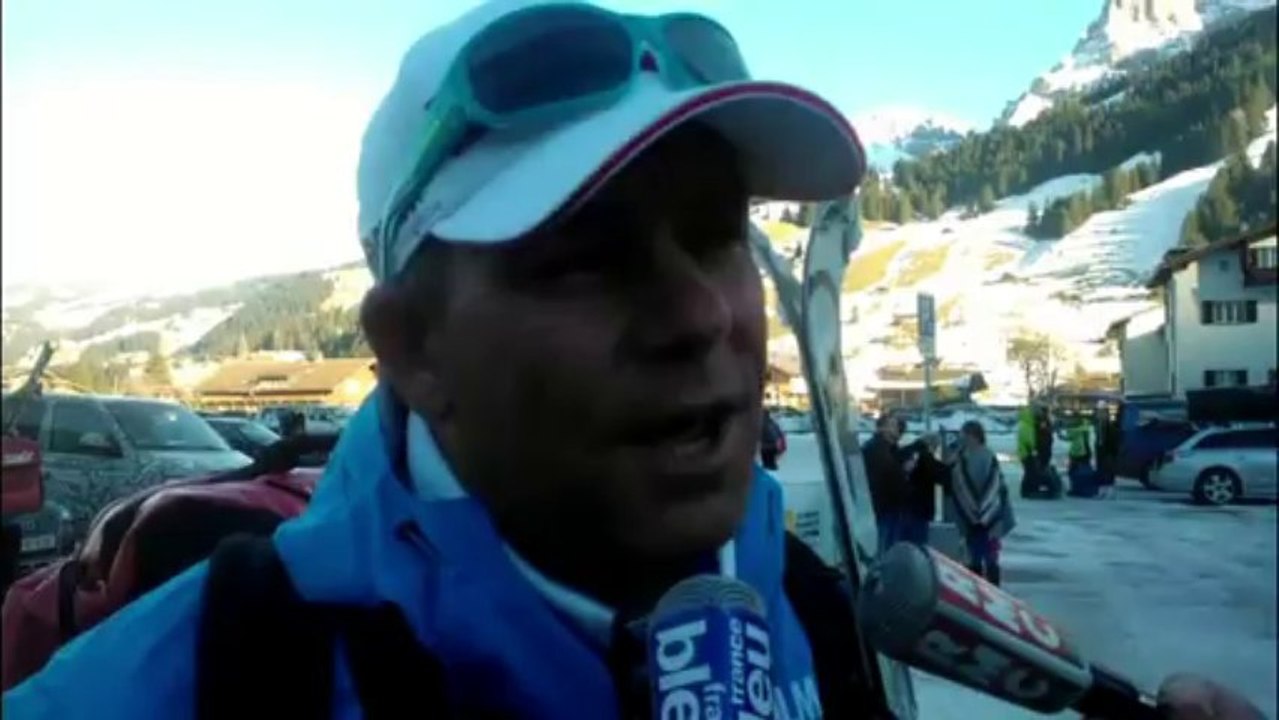 David Chastan: sa réaction après le slalom d'Adelboden