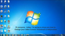 How to Change your video Custom Thumbnail in dailymotion
