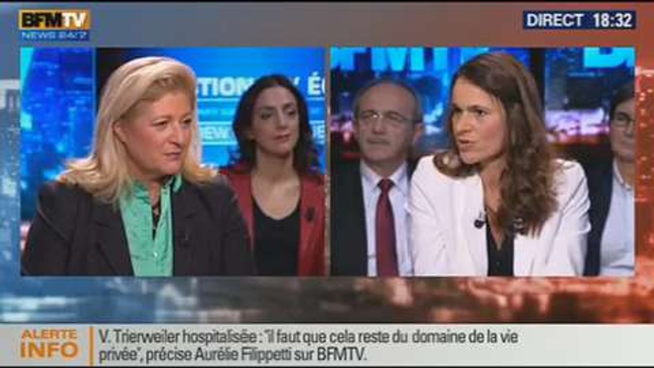 BFM Politique: L'interview BFM Business, Aurélie Filippetti répond aux questions d'Hedwige Chevrillon - 12/01 2/6