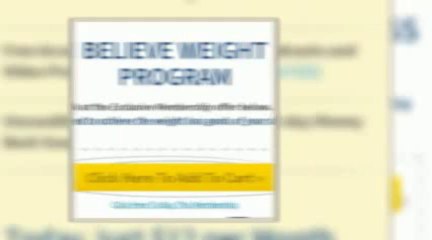 Correct the wrong beliefs about Weight Loss