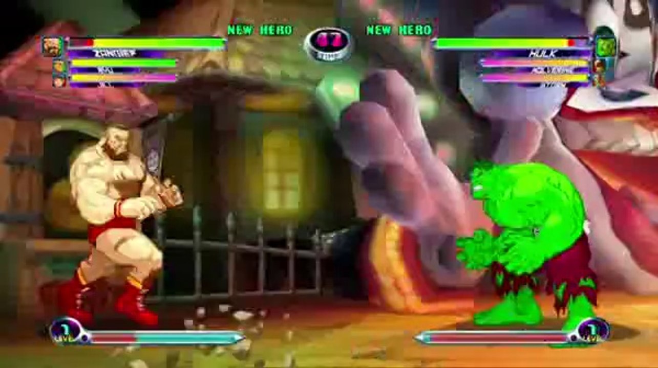 Marvel vs Capcom 2 - Zangief VS Hulk