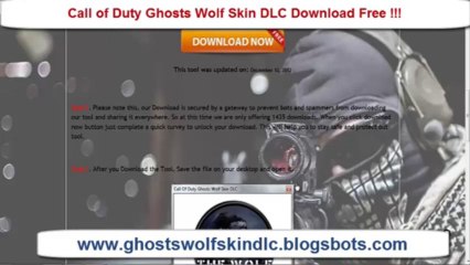 Call Of Duty ghosts wolf skin dlc free