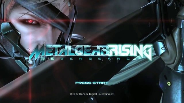 Metal Gear Rising : Revengeance - Ecran titre démo E3 2012