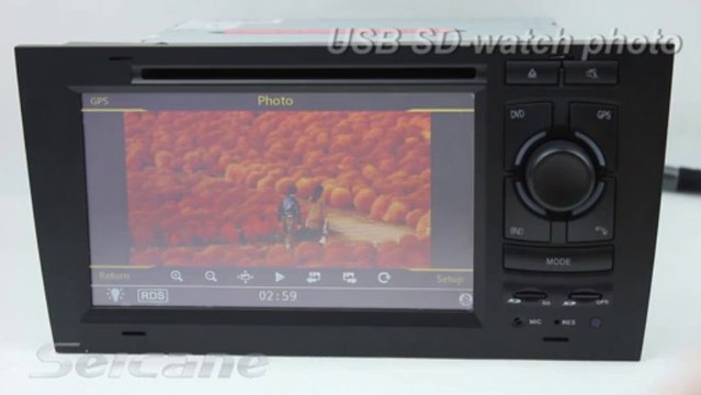 1997-2004 Audi A6 OEM gps navigation with touch screen rear view camera HD 1080P video ipod connection mp3 mp5