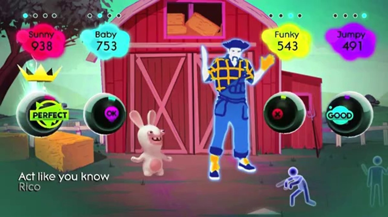 Just Dance 2 - Lapins Crétins trailer de gameplay