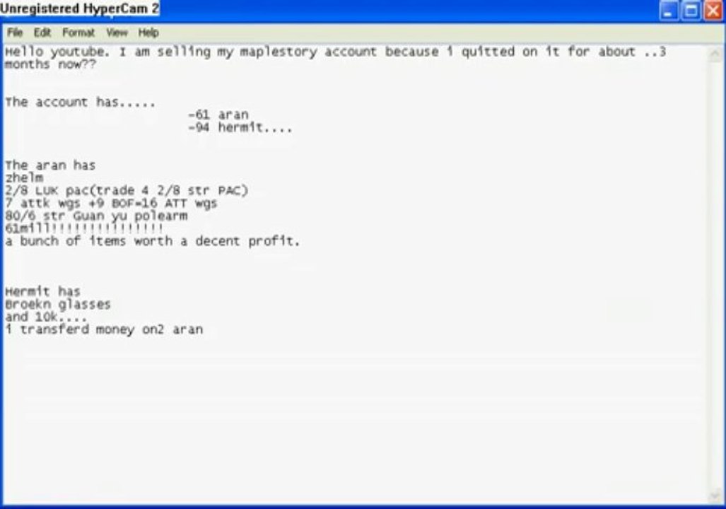 GameTag.com - Buy Sell Accounts - MapleStory account 4 SALE!!!