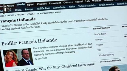 La presse étrangère ricane du "Gayet Gate"