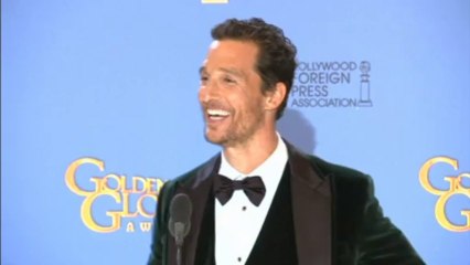 Golden Globes backstage: Matthew McConaughey opens up