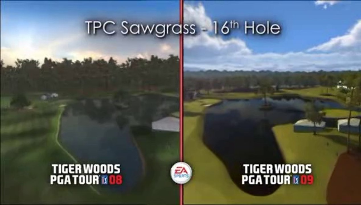 Tiger Woods PGA Tour 09 - Sawgrass 08 vs 09