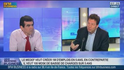 "Il est possible de créer un million d'emplois en France", Geoffroy Roux de Bezieux, dans GMB - 13/01