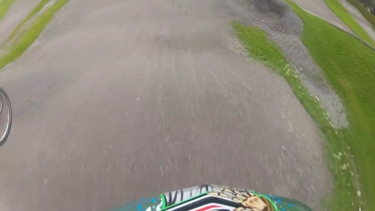 Lucky He Had A Helmet On! Dude Faceplants In A BMX Race