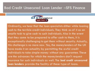 SFS Finance, UK