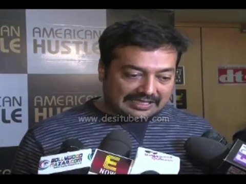Hollywood movie American Hustle filmmaker Anurag Kashyap in press meet .