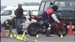 Une des épreuves éliminatoires de la police japonaise à moto !