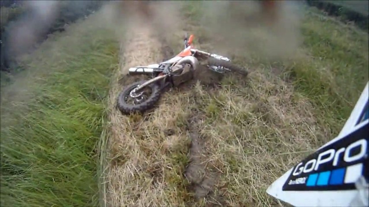 GO Pro KTM EXC 250 Racing   CRASH