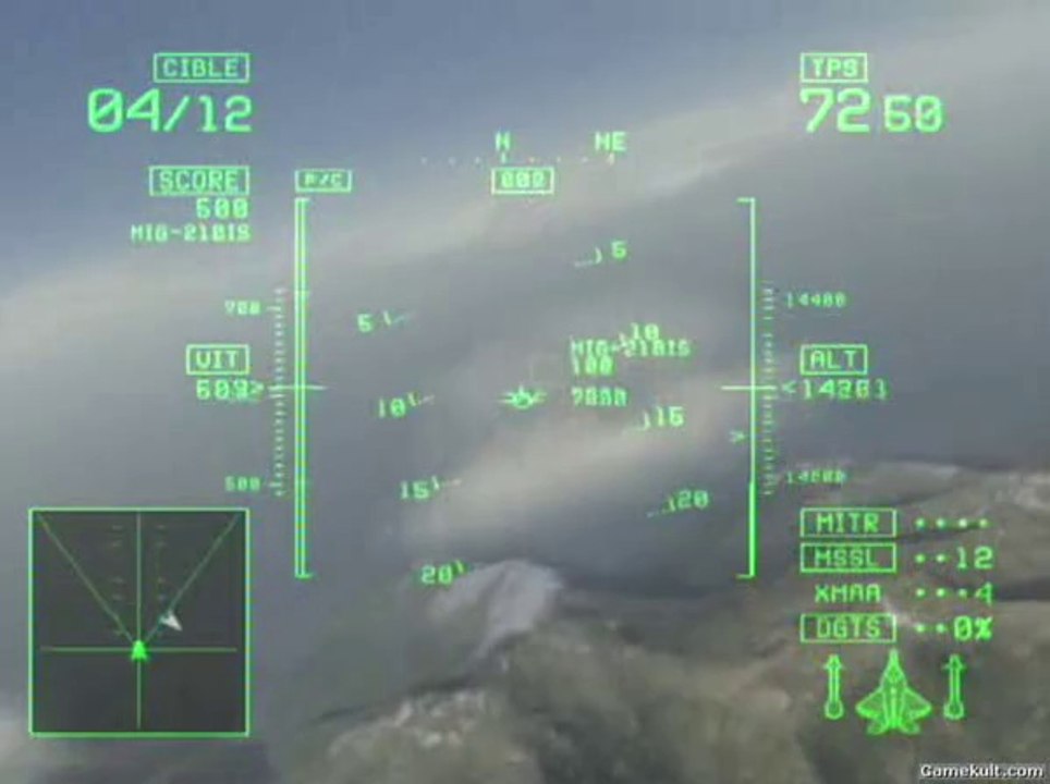 Ace Combat : Squadron Leader - Mission 1  mode arcade